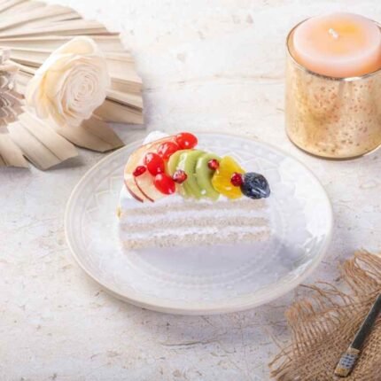 Fresh Fruit Cake Slice